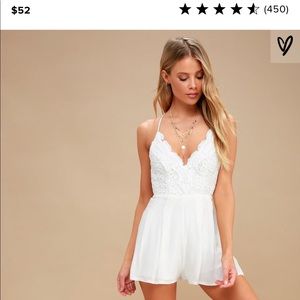 White Romper/Formal Dress